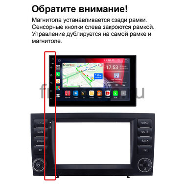 Mercedes-Benz SLK (r171) 2004-2011 (оранжевая подсветка клавиш) Рамка RP-6599-495