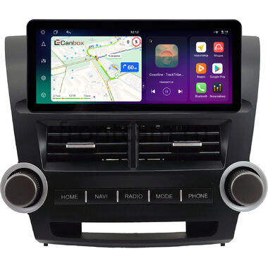 Toyota Highlander 2 (U40) 2007-2013 10.25 дюйма Canbox PRO-Line 4319-0855 на Android 13 (4G-SIM, 4/64, DSP, QLed) Audi Style