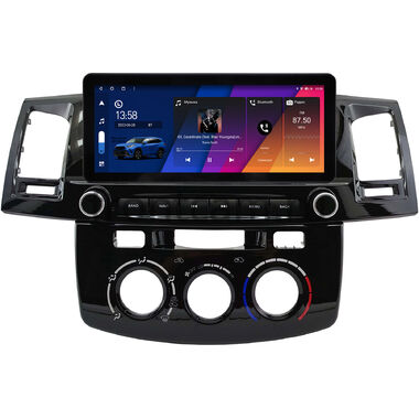 Toyota Fortuner, Hilux 7 2004-2015 (с кондиционером или климат-контролем) 10.25 дюйма Canbox H-Line 7820-0396 на Android 10 (4G-SIM, 6/128, DSP, QLed) Audi Style