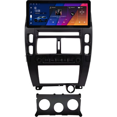 Hyundai Tucson 2004-2010 (черная) 10.25 дюйма Canbox H-Line 7820-0584 на Android 10 (4G-SIM, 6/128, DSP, QLed) Audi Style