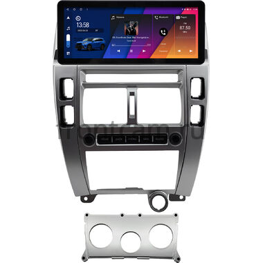 Hyundai Tucson 2004-2010 (серебрянная) 10.25 дюйма Canbox H-Line 7820-0586 на Android 10 (4G-SIM, 6/128, DSP, QLed) Audi Style