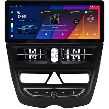 Kia Picanto 2007-2011, Morning 2008-2010 10.25 дюйма Canbox H-Line 8811-0763 на Android 14 (4G-SIM, 6/128, DSP, QLed) Audi Style