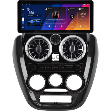 Lada Granta, Granta Sport 2011-2018, ВИС 2349 2013-2017 (черная, глянцевая) 10.25 дюйма Canbox H-Line 8811-0771 на Android 14 (4G-SIM, 6/128, DSP, QLed) Audi Style