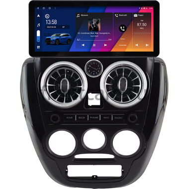 Lada Granta, Granta Sport 2011-2018, ВИС 2349 2013-2017 (черная, матовая) 10.25 дюйма Canbox H-Line 7820-0873 на Android 10 (4G-SIM, 6/128, DSP, QLed) Audi Style