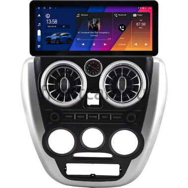 Lada Granta, Granta Sport 2011-2018, ВИС 2349 2013-2017 (серебряная, матовая) 10.25 дюйма Canbox H-Line 8811-0874 на Android 14 (4G-SIM, 6/128, DSP, QLed) Audi Style