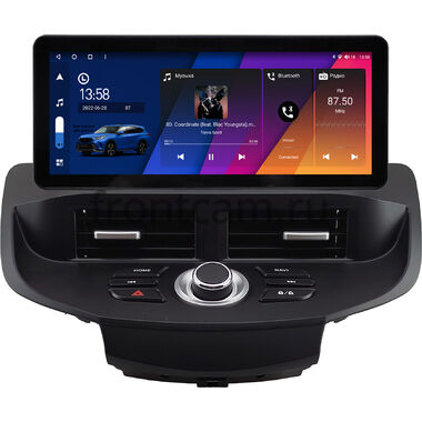 Ford Fiesta (Mk6) 2008-2019 (черная) 10.25 дюйма Canbox M-Line 7715-0947 на Android 10 (4G-SIM, 4/64, DSP, QLed) Audi Style