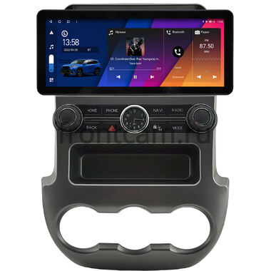 Ford Ranger 3 2011-2015 (серая) 10.25 дюйма Canbox H-Line 7820-0983 на Android 10 (4G-SIM, 6/128, DSP, QLed) Audi Style