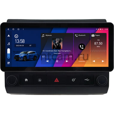 Toyota Land Cruiser 70 2007-2026 10.25 дюйма Canbox M-Line 7715-0996 на Android 10 (4G-SIM, 4/64, DSP, QLed) Audi Style