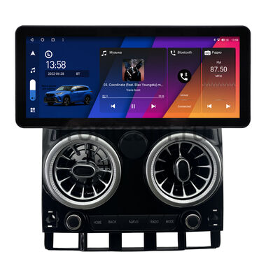 Volkswagen Touareg 2002-2010 (глянцевая) 10.25 дюйма Canbox H-Line 7820-1640 на Android 10 (4G-SIM, 6/128, DSP, QLed) Audi Style
