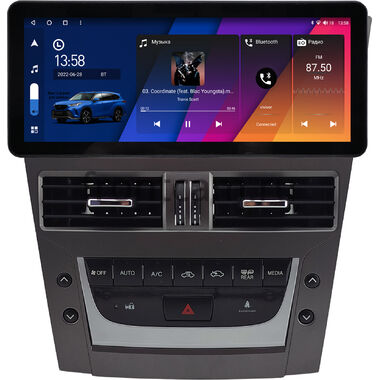 Lexus GS 3 2004-2011 (для авто без кассеты) 10.25 дюйма Canbox M-Line 7715-1712 на Android 10 (4G-SIM, 4/64, DSP, QLed) Audi Style