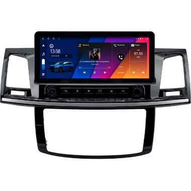 Toyota Fortuner, Hilux 7 2004-2015 (с кондиционером или климат-контролем) 10.25 дюйма Canbox H-Line 7820-1950 на Android 10 (4G-SIM, 6/128, DSP, QLed) Audi Style