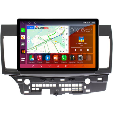 Mitsubishi Lancer 10 2007-2017 (для авто без Rockford) Canbox H-Line 2K 4121-1021 11.5 дюймов на Android 10 (4G-SIM, 4/32, DSP, QLed)