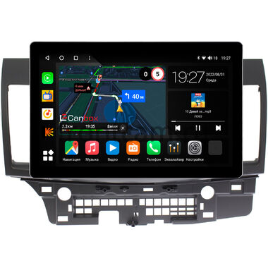 Mitsubishi Lancer 10 2007-2017 (для авто без Rockford) Canbox M-Line 2K 4132-1021 13 дюймов на Android 10 (4G-SIM, 2/32, DSP, QLed)