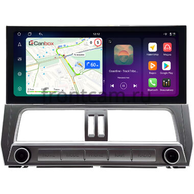 Toyota Land Cruiser Prado 150 2017-2024 (Тип 2) 12.3 дюйма Canbox PRO-Line 4317-0298 на Android 13 (4G-SIM, 8/256, DSP, QLed) Lexus Style