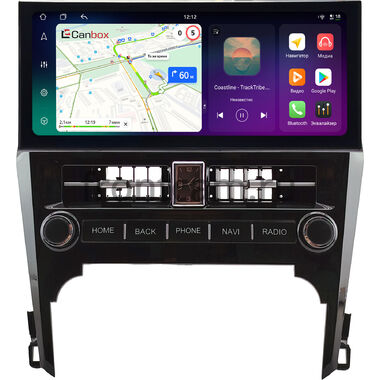 Toyota Camry XV50 2011-2014 12.3 дюйма Canbox H-Line 4410-0616 на Android 14 (4G-SIM, 4/64, DSP, QLed) Lexus Style