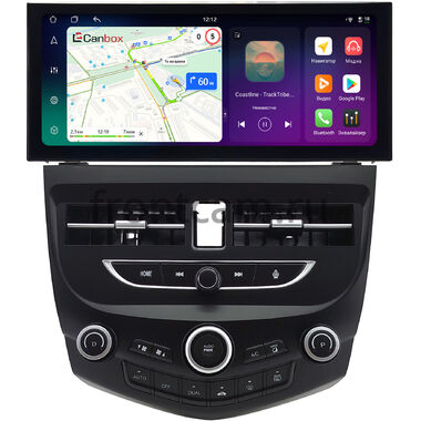 Honda Accord 7 2002-2008 12.3 дюйма Canbox H-Line 4412-1415 на Android 14 (4G-SIM, 8/128, DSP, QLed) Lexus Style