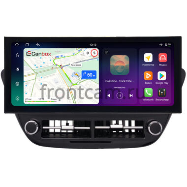 Hyundai Solaris 2 2017-2020 (черная глянцевая) 12.3 дюйма Canbox H-Line 4410-1582 на Android 14 (4G-SIM, 4/64, DSP, QLed) Lexus Style
