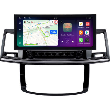 Toyota Fortuner, Hilux 7 2004-2015 (с кондиционером или климат-контролем) 12.3 дюйма Canbox PRO-Line 4315-1950 на Android 13 (4G-SIM, 4/64, DSP, QLed) Lexus Style