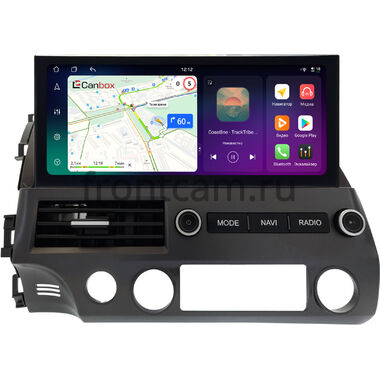 Honda Civic 8 4D 2005-2012 (левый руль, седан) 12.3 дюйма Canbox PRO-Line 4315-2059 на Android 13 (4G-SIM, 4/64, DSP, QLed) Lexus Style