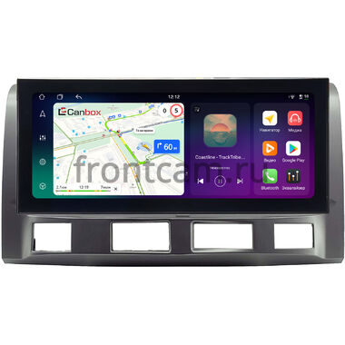 Toyota Estima 3 2006-2016, Previa 3 (XR50) 2006-2019 (серебряная, матовая, правый руль) 12.3 дюйма Canbox PRO-Line 4315-3135 на Android 13 (4G-SIM, 4/64, DSP, QLed) Lexus Style