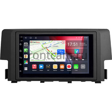Honda Civic 10 2015-2021 Canbox L-Line 4475-RP-11-650-272 на Android 10 (4G-SIM, 6/128, TS18, DSP, QLed)