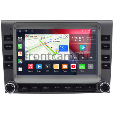 Porsche Cayman (987), 911 (997), Boxster (987) 2004-2012 (серая) Canbox L-Line 4476-RP-2166-512 на Android 10 (4G-SIM, 3/32, TS18, DSP, QLed)
