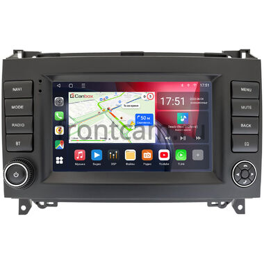Mercedes A-klasse (W169), B-klasse (W245), Vito 2 (W639), Vito 3 (W447), Viano (W639) 2006-2018 (Вид 3, белая подсветка клавиш) Canbox L-Line 4476-RP-6598-494 на Android 10 (4G-SIM, 3/32, TS18, DSP, QLed)