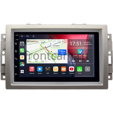 Dodge Caliber, Charger, Durango 2, Magnum 2003-2007 (серебро) Canbox L-Line 4476-RP-JPUN09S-83 на Android 10 (4G-SIM, 3/32, TS18, DSP, QLed)