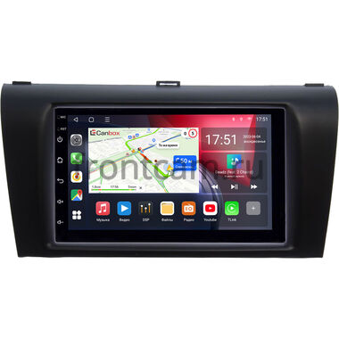 Mazda 3 (BK), Axela 2003-2009 (черная, глядкая) Canbox L-Line 4476-RP-MZ3D-116 на Android 10 (4G-SIM, 3/32, TS18, DSP, QLed)