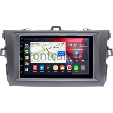 Toyota Corolla 10 2006-2013 (серая) Canbox L-Line 4475-RP-TYCV14Xc-11 на Android 10 (4G-SIM, 6/128, TS18, DSP, QLed)