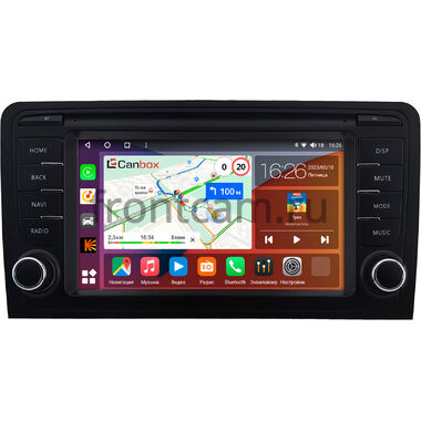 Audi A3 (8P) 2003-2013 (красная подсветка клавиш) Canbox H-Line 5479-RP-0945-523 на Android 14 (4G-SIM, 8/128, DSP, QLed)