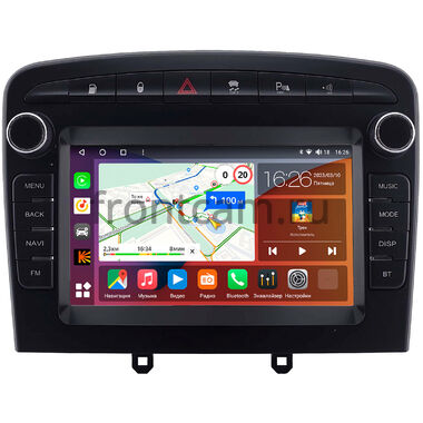 Peugeot 308, 408, RCZ 2007-2022 (черная, Тип 2) Canbox H-Line 4478-RP-2152-505 на Android 10 (4G-SIM, 6/128, DSP, QLed)