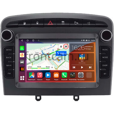 Peugeot 308, 408, RCZ 2007-2022 (серая, Тип 2) Canbox H-Line 4479-RP-2153-506 на Android 10 (4G-SIM, 8/128, DSP, QLed)