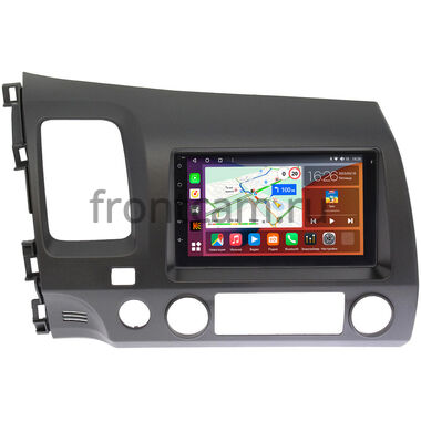 Honda Civic 8 4D 2005-2012 (левый руль, седан) Canbox H-Line 4477-RP-HNCV52-60 на Android 10 (4G-SIM, 4/32, DSP, QLed)