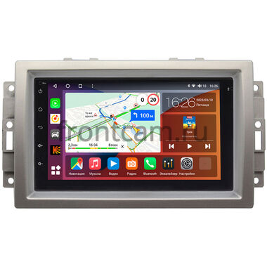 Dodge Caliber, Charger, Durango 2, Magnum 2003-2007 (серебро) Canbox H-Line 4478-RP-JPUN09S-83 на Android 10 (4G-SIM, 6/128, DSP, QLed)
