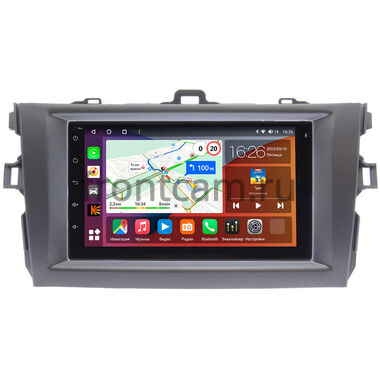 Toyota Corolla 10 2006-2013 (серая) Canbox H-Line 4477-RP-TYCV14Xc-11 на Android 10 (4G-SIM, 4/32, DSP, QLed)