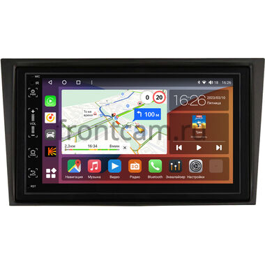 Opel Astra H 2004-2014, Astra GTC H 2004-2011 (черная, с ребром) Canbox H-Line 6515-RP-11-028-213 на Android 14 (4G-SIM, 8/128, DSP, IPS)