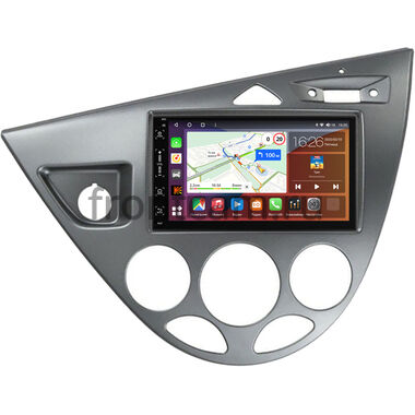 Ford Focus 1998-2005 (серебро) Canbox H-Line 5514-RP-11-549-239 на Android 10 (4G-SIM, 6/128, DSP, IPS)