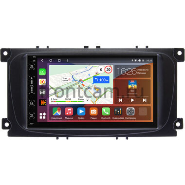 Ford Focus 2, C-MAX, Mondeo 4, S-MAX, Galaxy 2, Tourneo Connect 2006-2015 Canbox H-Line 6513-RP-FRCM-162 на Android 14 (4G-SIM, 4/64, DSP, IPS)
