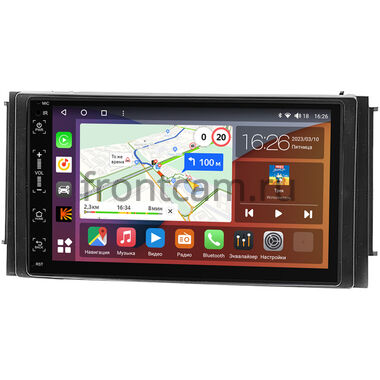 Hyundai Santa Fe II 2005-2012 (для авто с навигацией) Canbox H-Line 5514-RP-HDSFB-183 на Android 10 (4G-SIM, 6/128, DSP, IPS) (173х98)