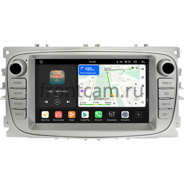 Ford Focus 2, C-MAX, Mondeo 4, S-MAX, Galaxy 2, Tourneo Connect 2006-2015 (серебристый) Canbox PRO-Line 7920-RP-2051-486 на Android 13 (4G-SIM, 6/128, DSP, QLed)