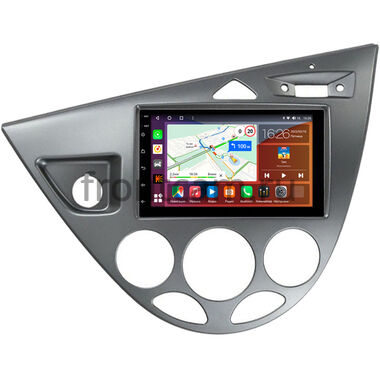Ford Focus 1998-2005 (серебро) Canbox EVO 5821-RP-11-549-239 на Android 14 (4G-SIM, 6/128, DSP, QLed, AI, 360)