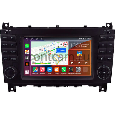 Mercedes-Benz C (w203), CLC, G (w463) 2004-2012 (оранжевая подсветка клавиш) Canbox EVO 5822-RP-2119-502 на Android 14 (4G-SIM, 8/256, DSP, QLed, AI, 360)