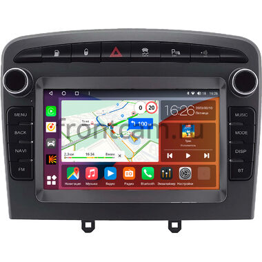 Peugeot 308, 408, RCZ 2007-2022 (серая, Тип 2) Canbox EVO 5822-RP-2153-506 на Android 14 (4G-SIM, 8/256, DSP, QLed, AI, 360)
