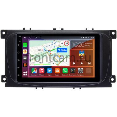 Ford Focus 2, C-MAX, Mondeo 4, S-MAX, Galaxy 2, Tourneo Connect 2006-2015 Canbox EVO 5821-RP-FRCM-162 на Android 14 (4G-SIM, 6/128, DSP, QLed, AI, 360)