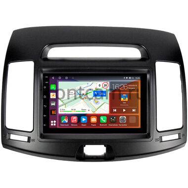 Hyundai Elantra 4 (HD) 2006-2011 (черная) Canbox EVO 5822-RP-HDHD-30 на Android 14 (4G-SIM, 8/256, DSP, QLed, AI, 360)