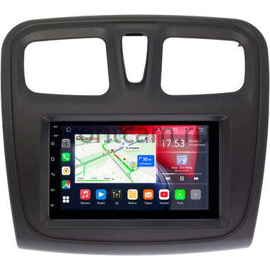 Renault Logan 2, Sandero 2 (Stepway) 2012-2022 Canbox 2/32 на Android 10 (GT7-RP-RLSS-154) (IPS, DSP, CarPlay)