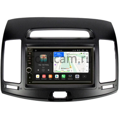 Hyundai Elantra 4 (HD) 2006-2011 (черная) Canbox H-Line 6604-RP-HDHD-30 на Android 14 (4G-SIM, 6/128, DSP, IPS) С крутилкой