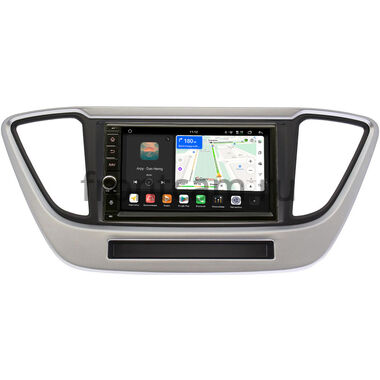 Hyundai Solaris 2 2017-2024 Canbox H-Line 6605-RP-HDLSLc-33 на Android 14 (4G-SIM, 8/128, DSP, IPS) С крутилкой