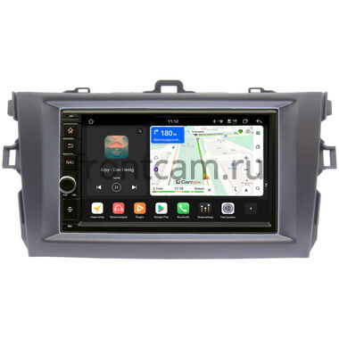 Toyota Corolla 10 2006-2013 (серая) Canbox H-Line 6605-RP-TYCV14Xc-11 на Android 14 (4G-SIM, 8/128, DSP, IPS) С крутилкой